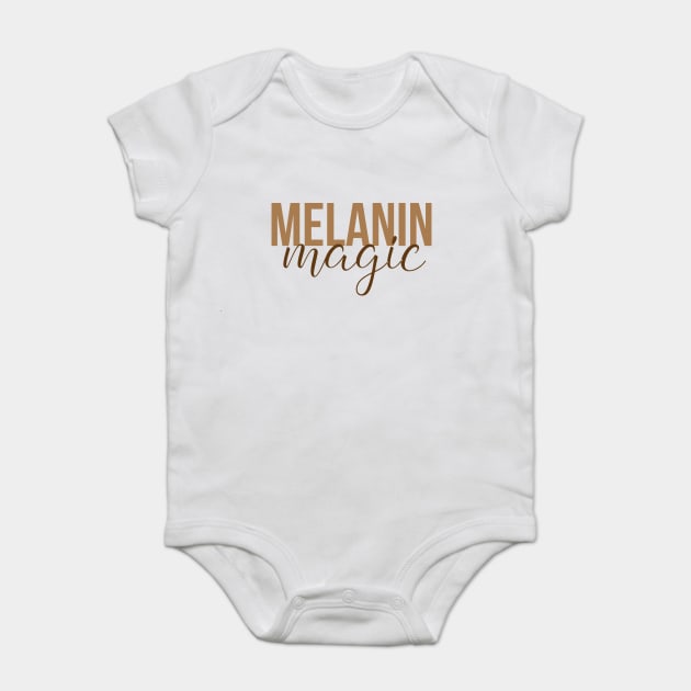 Melanin Magic | Black Girl Magic Baby Bodysuit by UrbanLifeApparel